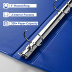 CIXILDTS 6-Pack 1-Inch Binder, Standard 3 Ring Binder Fit Letter Size Paper - Image 4