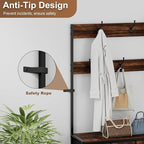 YKVIQBY 8 Drawer Dresser with 6 Double Hooks, 68.9" Tall Closet Organizer and - Image 8