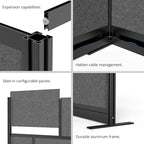 Stand Up Desk Store Expanse Modular Wall | 53'' x 48'' Wall | Expandable - Image 5
