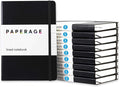 PAPERAGE Lined Journal Notebook, 10 Pack, 160 Pages, Medium 5.6 in x 8 in by PAPERAGE