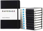 PAPERAGE Lined Journal Notebook, 10 Pack, 160 Pages, Medium 5.6 in x 8 in by PAPERAGE