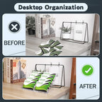 Acrylic Business Card Holder for Desk, 4-Tier Clear Plastic Display Stand - Image 7