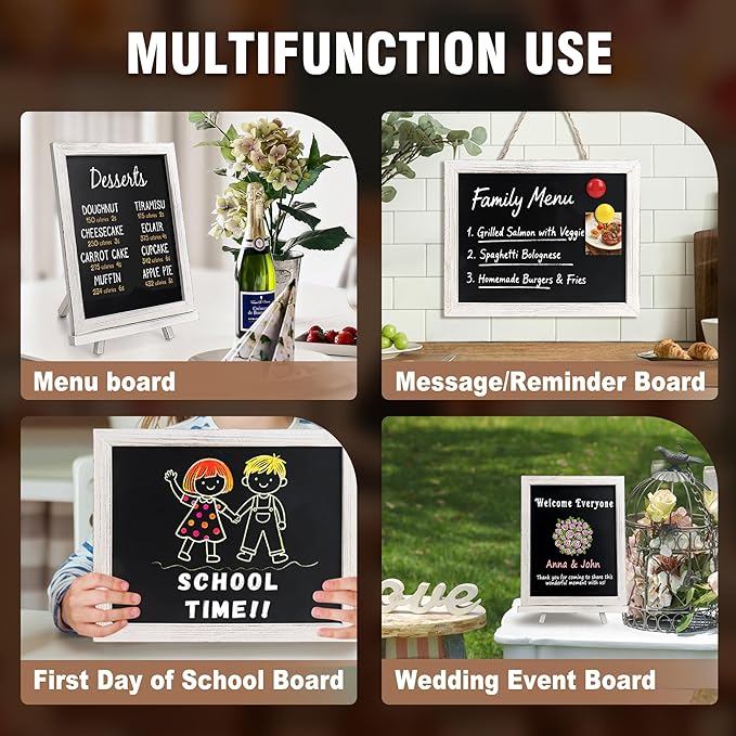 SELEAD 100% Real Wood Frame Magnetic Chalkboard - Image 6