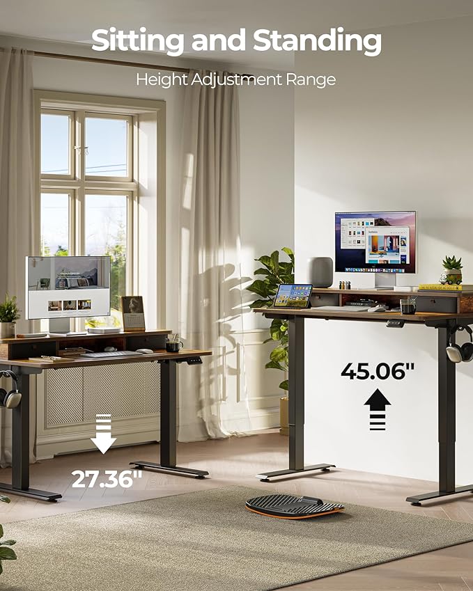 FEZIBO 40 x 24 Inch Height Adjustable Electric Standing Desk - Image 5