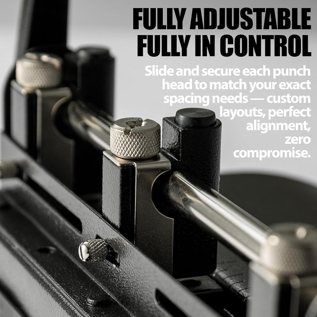 officemate 3 hole punch - 32 sheet capacity on a desk or shelf