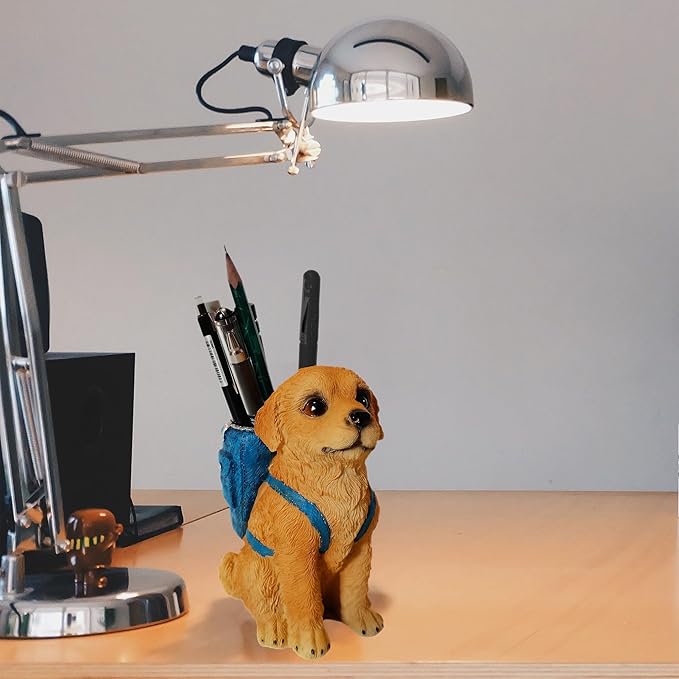 Photour Dog Pen Holder for Desk Pen Pencil Cup Creative Desktop Pen Organizer - Image 2