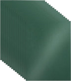 28 Sheets Dark Green Shimmer Cardstock 8.5 x 11 Craft Paper, 92lb Heavyweight by Guakicae