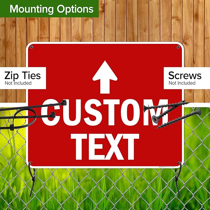 Custom Arrow, Custom Directional Sign, Up Arrow, 24x30 Inches, Rust Free .063 - Image 5