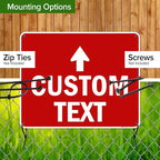 Custom Arrow, Custom Directional Sign, Up Arrow, 24x30 Inches, Rust Free .063 - Image 5