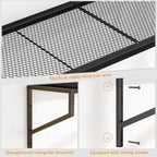 threehio 3 pack garage wall shelving, heavy duty on a desk or shelf