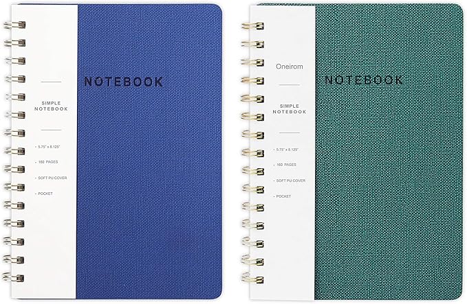 Spiral Notebook-5.75" x 8.125" College Ruled Journal by Oneirom