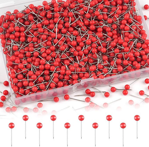 1000 Pcs Multi-Color Push Pins, Map Pins by Unknown