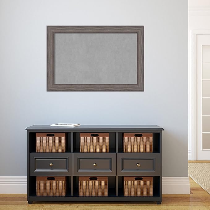 Amanti Art Grey Framed Magnetic Board 25x37 Large Vision Board - Image 5