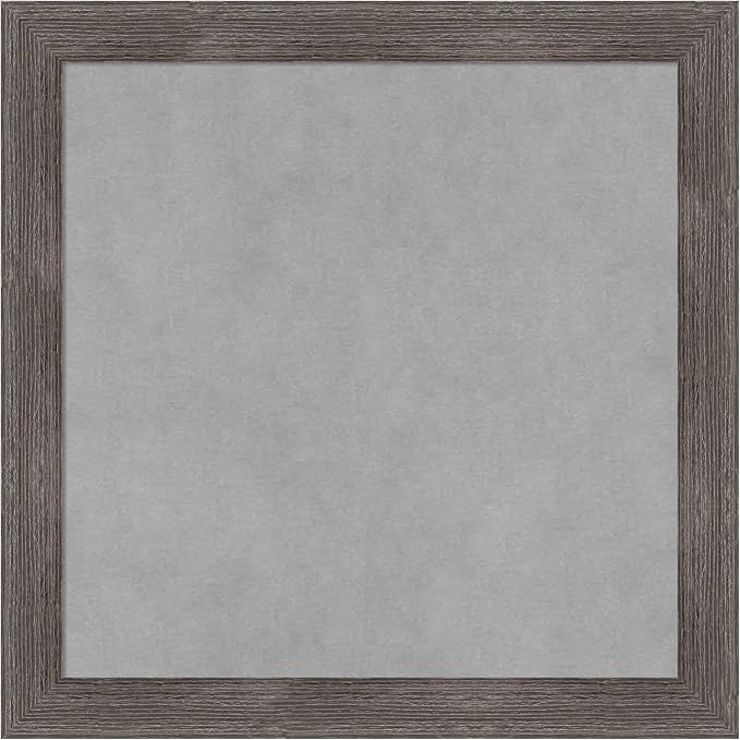 Amanti Art Grey Framed Magnetic Board 19x19 Small Vision Board by AmantiArt