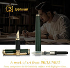 BEILUNER Racing Green Fountain Pen, Stunning Luxury Pens - Image 6