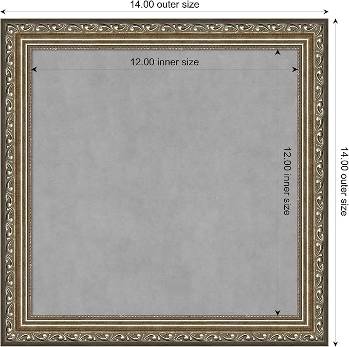 Amanti Art Silver Framed Magnetic Board 14x14 X-Small Vision Board - Image 4