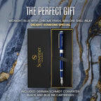 Scriveiner Personalized Midnight Blue Fountain Pen - Image 9