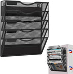 LQPAFZ 5-Tier Magnetic File Holder, No Drilling Installation File Cabinet - Image 8