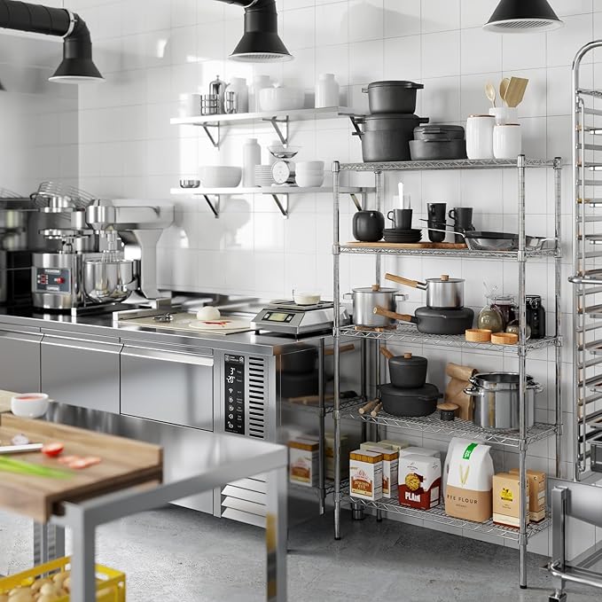 Regal Altair 14" Deep x 36" Wide x 64" Height Wire Shelving Kit | 5-Tier | NSF - Image 6
