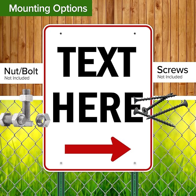 Custom Arrow, Custom Directional Sign, Right Arrow, 36x48 Inches, Rust Free - Image 5