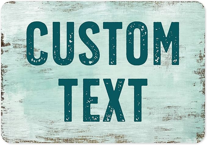 Custom Sign, Custom Street Sign, 11 Font Colors, 13 Font Styles, 4 Hole Options by MySignCenter