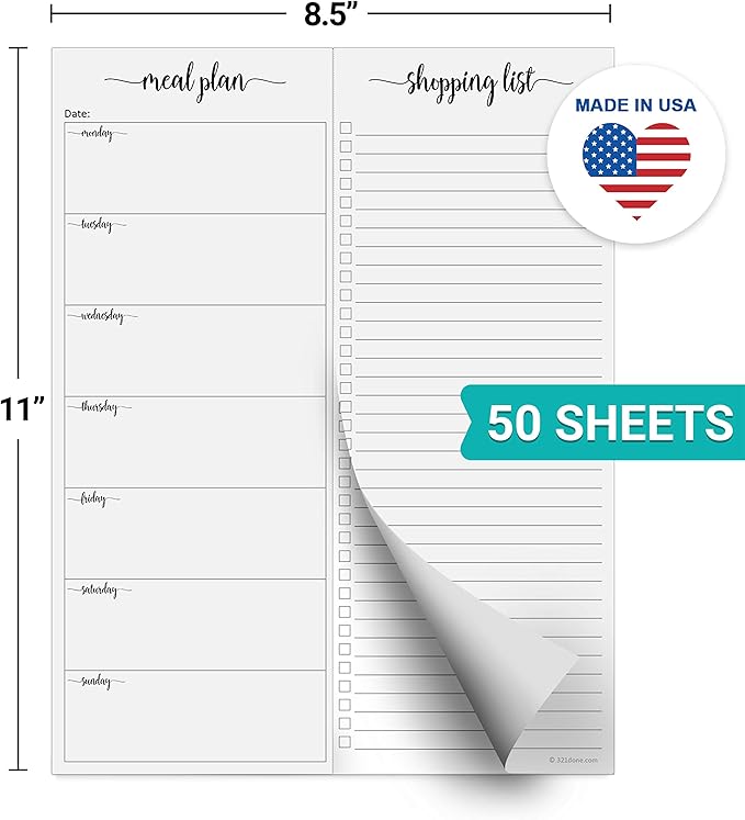 321Done Meal Planning Notepad - Image 2