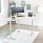 VIVO Electric Corner 63 x 55 inch L-Shaped Standing Desk, Memory Height - Image 2