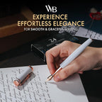 Wordsworth & Black Fountain Pen Set, 18K Gilded Medium Nib, Includes 24 Pack - Image 2