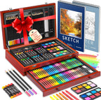 hapikalor 156-pack art kit drawing set with 2, main product view