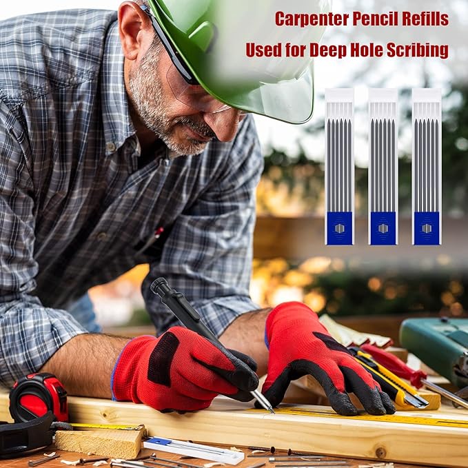 Zhehao 120 Pieces 2.8 mm Carpenter Pencils Lead Refills HB Refill - Image 6
