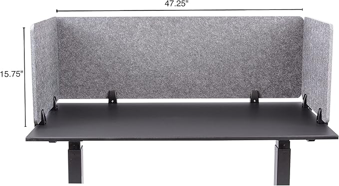 ReFocus™ Raw Clamp-On Acoustic Desk Divider – Reduce Noise and Visual - Image 5