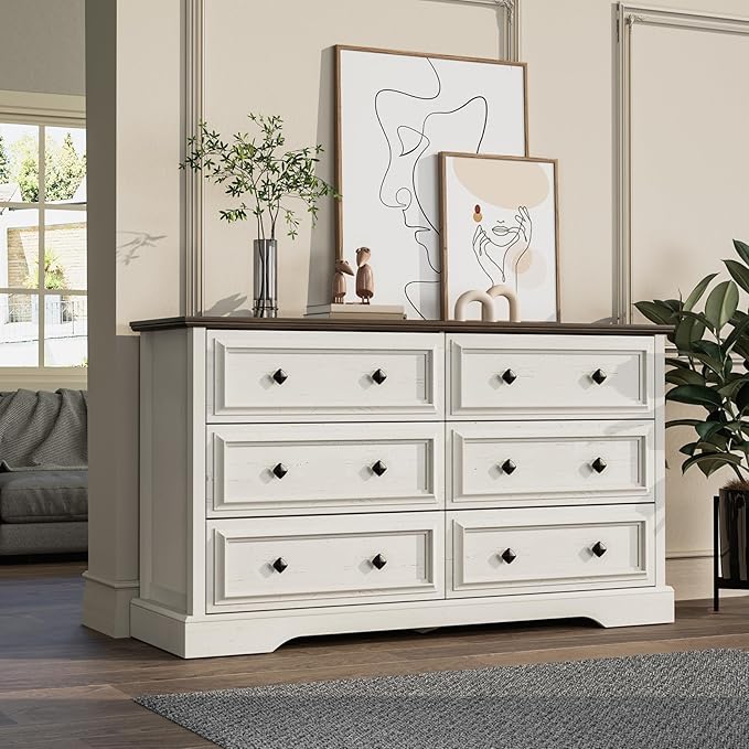 VVFLU Farmhouse 6 Drawer Dresser - Image 3