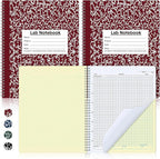 Affrolling 2 Pack Carbonless Lab Notebook Carbon Copy 8.5'' x 11'' 50 Sets of by Affrolling