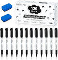 huttle Art Dry Erase Markers, 120 Pack Black Whiteboard Markers by ShuttleArt