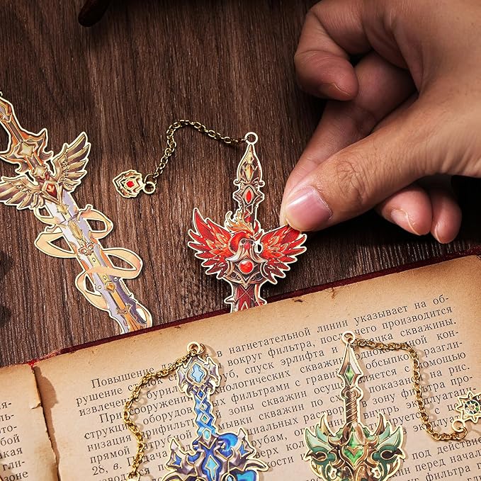 Fantasy Sword Bookmarks 4pcs - Image 2