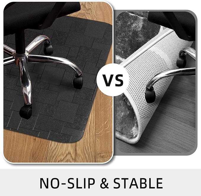 Office Chair Mat for Hard Floor, 63x51 inches Large Computer Chair Mat - Image 4