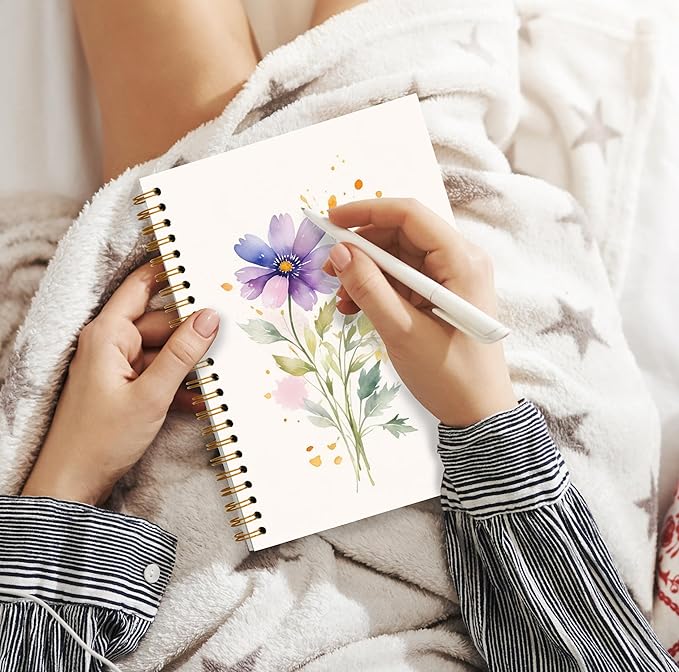 JWVK Vintage Wild Flower Botanical Plant Notebook 03, Rustic Spring Floral - Image 5
