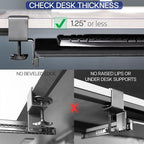 VIVO Large Keyboard Tray Under Desk Pull Out Platform - Image 5