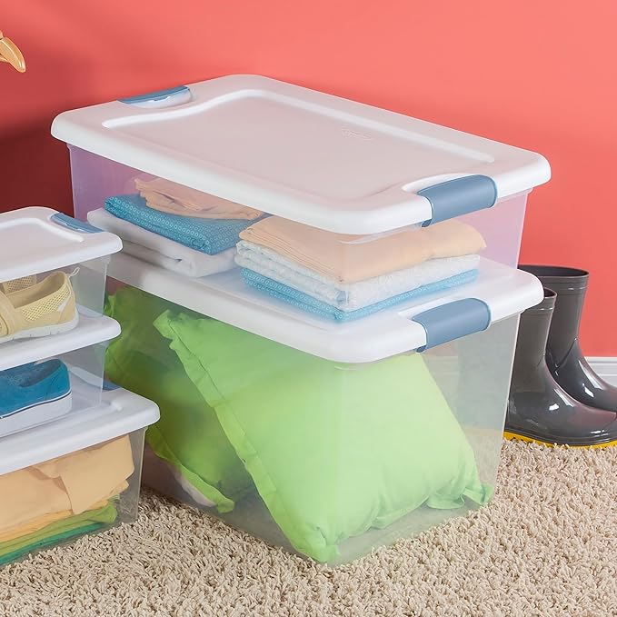 Sterilite 18-Pack Latching Box, Under Bed Storage Bins - Image 5