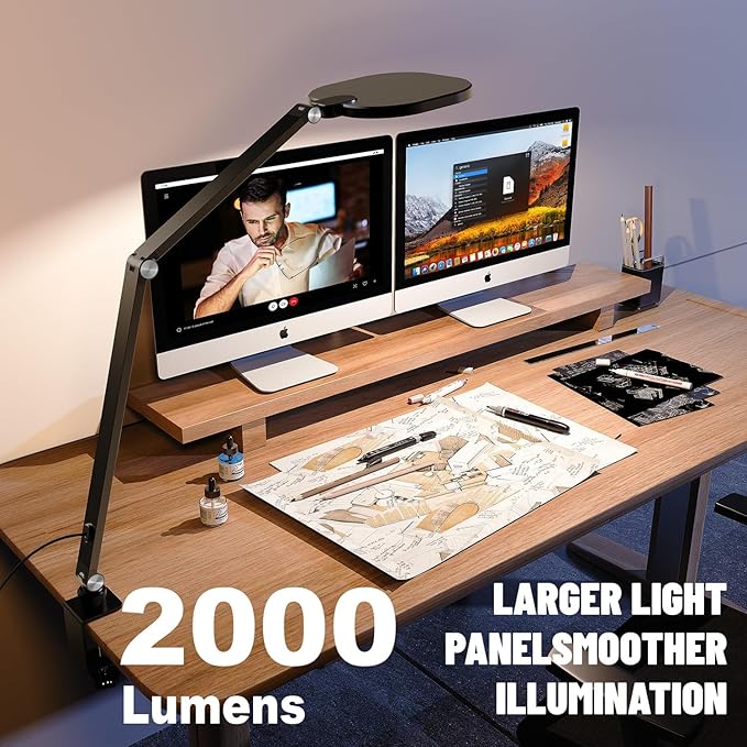 Desk Lamps for Home Office, 2000LM Eye-Caring Desk Light - Image 5