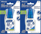BAZIC Products Correction Liquid 2 in 1, Foam Brush & Precise Metal Tip by BAZICProducts