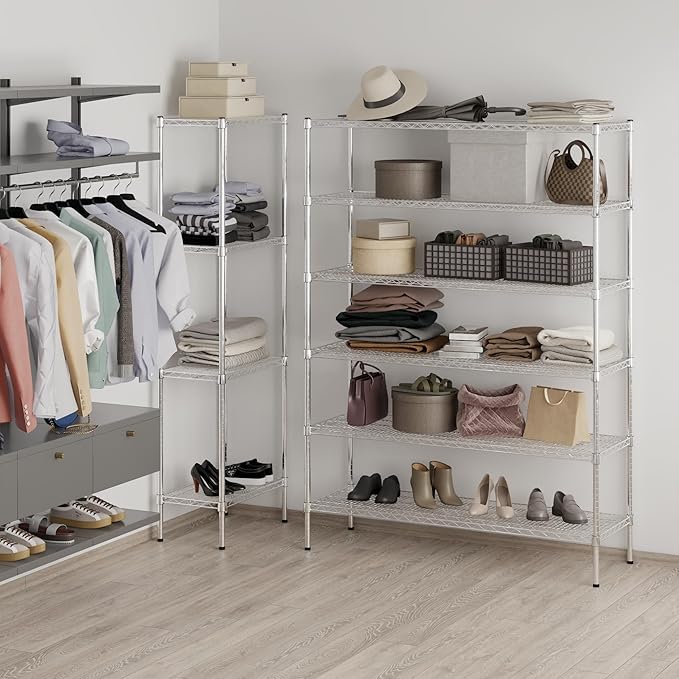 Regal Altair 18" Deep x 54" Wide x 74" Height Wire Shelving Kit | 6-Tier | NSF - Image 6