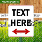 Custom Arrow, Custom Directional Sign, Two Way Arrow, 24x30 Inches, Rust Free - Image 5