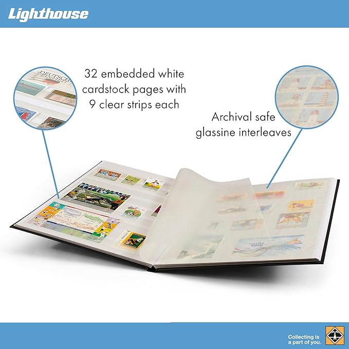 LIGHTHOUSE – “BASIC” Hard Cover Stockbook - Image 3