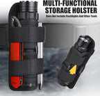 ULTRAFIRE Tactical Flashlight Holster Pouch, 360 Degree Adjustable Police Duty - Image 4