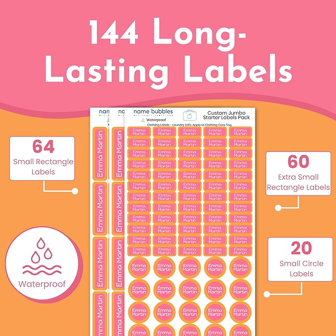 Name Bubbles - Basic Daycare Name Stickers - Image 6