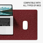 Auhoahsil Felt Desk Mat, Minimalist Large Mouse Pad XXL 35.5 x 15.7 in - Image 4
