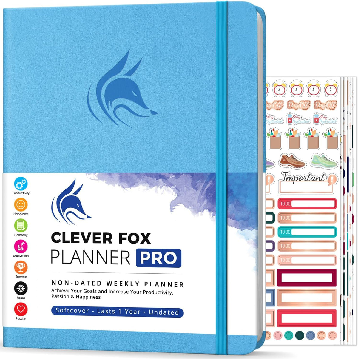Clever Fox Planner PRO – Weekly & Monthly Life Planner to Increase Productivity