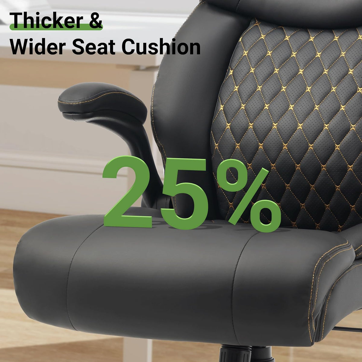 office chair, big and tall executive chair with, view 9