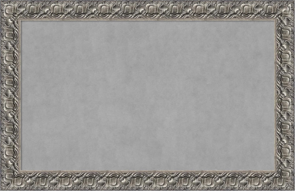 Amanti Art Silver Framed Magnetic Board 30x46 Large Vision Board